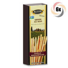 6x Packs Alessi Autentico Imported Garlic Breadsticks | Extra Virgin Oil | 4.4oz picture