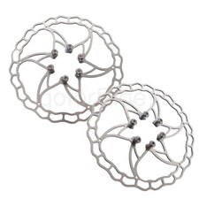 2x Ashima Ai2 Stainless Steel Ultra Light 160mm Bicycle Disc Brake Rotor 73g picture