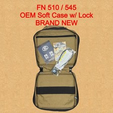 NEW FN 509 510 545 OEM Large Soft Pistol Case w/ Extras Factory FDE Tan picture