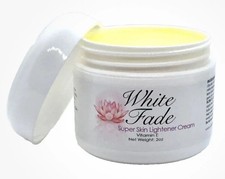 WHITE FADE CREAM: SUPER SKIN LIGHTENER TO REMOVE DARK SPOTS, YELLOW, SIZE 2oz. picture