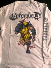Vintage Entombed Wolverine Blues Longsleeve Shirt Mens L Swedish Death Metal Tee picture