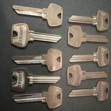 SARGENT LC ORIGINAL KEY BLANK 6 PIN, UNCUT, (10) PCS picture