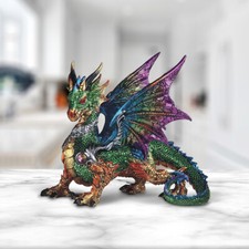 Colorful Dragon Statue 9.5