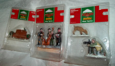 Lot of 3 nip Lemax Coventry Cove Village Figurines Streetside Trio Bench Wildlif picture