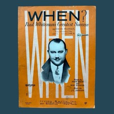 When Sheet Music Paul Whiteman King Of Jazz Irving Berlin 1924 Tin Pan Alley picture