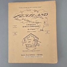 Flatland A Romance of Many Dimensions Edwin A Abbott 1950 6th Ed Basil Blackwell picture