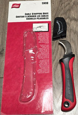 New Lisle Pro Cable Stripping Knife w/ Blade Cover & Comfort Grip Handle #11410 picture