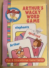 RARE VINTAGE 1997 ARTHUR'S WACKY WORD GAME CARD SIZE 3 1/2 X 5