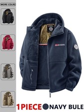 Men's Hooded Winter Jacket, Warm Casual Outdoor Coat for Travel & Daily Wear picture