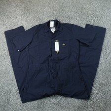NEW Dickies Coveralls Mens M Blue Short Sleeve Overalls Work Uniform Jumpsuit picture