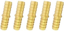 Vis Brass Hose Barb Fitting, Splicer/Union/Mender, 3/8