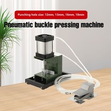 Pneumatic Buckle Punching Machine 12mm 13mm 16mm 18mm Punching Hole Size Steel picture