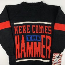 VTG 90s MC Hammer Here Comes The Hammer Sweater Adult Small Rap Hip Hop NWT picture