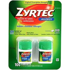 Zyrtec Zyrtec 24 Hour Allergy Relief, 45 tabs 10 mg(Pack of 2) picture