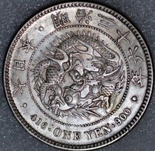 JAPAN. Yen, Year 36 (1903). Osaka Mint. Mutsuhito (Meiji).Silver coin (A) picture