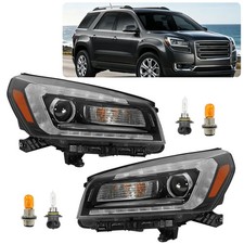 For 2013-2016 2017 GMC Acadia Limited Projector Headlights Assembly w/ LED DRL picture