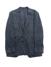Suitsupply 48 38R Havana Navy Silk Linen Ferla Blazer Jacket Sport Suit Coat picture