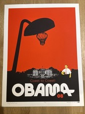 Barack Obama Coast To Coast Print Ray Noland 2008 Limited Numbered Hope Poster picture
