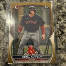 ROMAN ANTHONY 2023 BOWMAN BP71 1ST GOLD RC 49/50 picture
