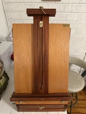 Vintage Trident El Greco Mahogany French Box Easel Plein Air Artist Mod 12.505 picture