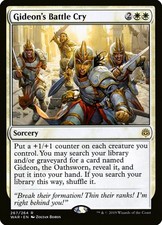 X 1 Gideon's Battle Cry NM-M War of the Spark 267 MTG Magic The Gathering picture