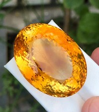431.75 CT Flawless Yellow Orange Citrine Oval Cut Certified Loose Gemstone picture