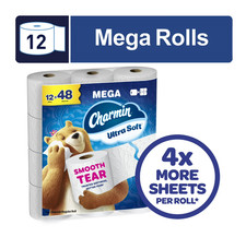 Charmin Ultra Soft Toilet Paper, 12 Mega Rolls, 2-Ply Bath Tissue picture