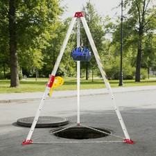 Confined Space Tripod Kit, Rescue Tripod 1200lbs+Fall Arrester Adjustable Tripod picture