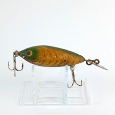Vtg Whopper Stopper Back Runner Metal Diving Lip Crankbait Stenciled  picture