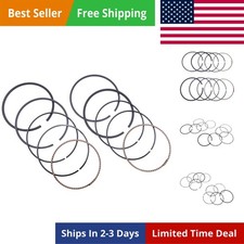 2 Sets Standard Piston Rings Compatible with Kawasaki Engine Models picture