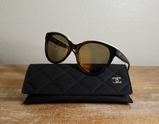 CHANEL 5414 Urban Vintage Butterfly Sunglasses 54mm Black/Gray Lens 100% UV picture