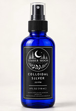 Timber Moon Naturals Colloidal Silver 20 ppm Topical Spray Liquid, 4 fl oz picture