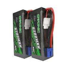 2x ovonic 6200mAh 4S Lipo Battery14.8V 80C EC5 for Arrma Truck Buggy 1/10 1/8 picture