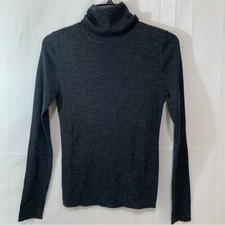 P.A.R.O.S.H. Womens NWT Leila Wool Turtleneck in Dark Grey Size Large picture