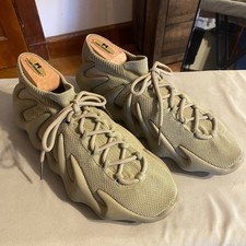 Size 11.5 - adidas Yeezy 450 ‘Stone Flax’ Primeknit Lace Up Beige Sneaker ID1623 picture
