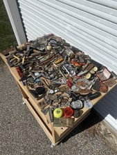 Massive Vintage Jewelry Lot Junk Drawer Many Items, Badge, Knifes, Watches picture