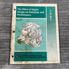 Vintage 1987 Effect Of Engine Design Emissions Performance Ford Manual PB Green picture
