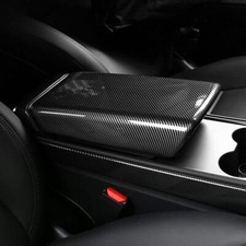 Car Armrest Box Cover Decorative Cover Accessories For Tesla Model 3 Y 2017-2023 picture