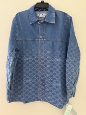 AUTH Off-White Men's Monogram Denim Overshirt Size S picture
