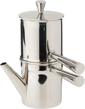 Neapolitan Coffee Maker, Stainless Steel, Silver, 1-2 Cups picture