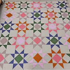 Handmade Original Missouri Stars Cotton Patchwork quilt top/topper 86x86