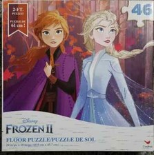 Disney Frozen II 46 Piece Giant 2ft Floor Jigsaw Puzzle ELSA ANNA NEW picture