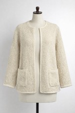 Vintage Westbound 50's Sweater - Jacket heavy Ivory Color Fuzzy Medium picture