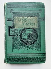 1889 The Man-Eaters & Other Odd People Mayne Reid Illustrated Antique Book Green picture