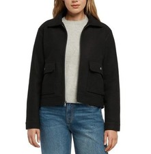 NWT Banana Republic Women's XS Black Polyester Jacket With Front Pockets picture
