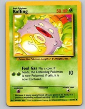 Pokemon TCG Base Set Unlimited - Koffing 51/102 Common LP picture
