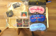 Disney Princess Slumber Party Bundle NWT Sleep Masks Beanie Tiara Hair Pins picture
