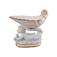 Spectacular Antique KPM Cherub Dolphin Figurine Dish for Sweat Meat/Candy Dish picture