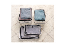 Periea Set of 4 Large and Medium Compression Bags - Black Dot picture