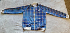 Lonsdale London Mens  Zip Plaid Track Jacket The Gentlemen Blue/Brown/White L picture